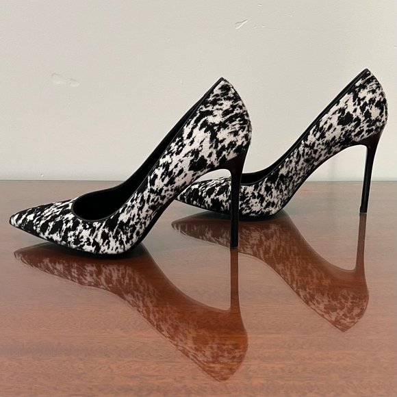NIB Michael Kors Collection Gretel Speckled Pony Print Calf Hair Pump - Picture 10 of 16
